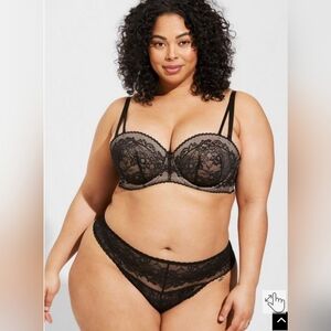 Torrid All Lace Mid-Rise Thong Panty Plus Size 4X NWT